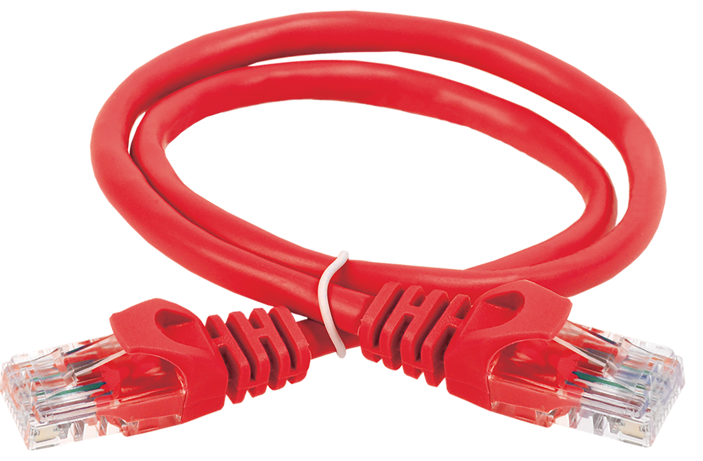 ITK Коммутационный шнур (патч-корд) кат.5E UTP LSZH 3м красный PC04-C5EUL-3M IEK