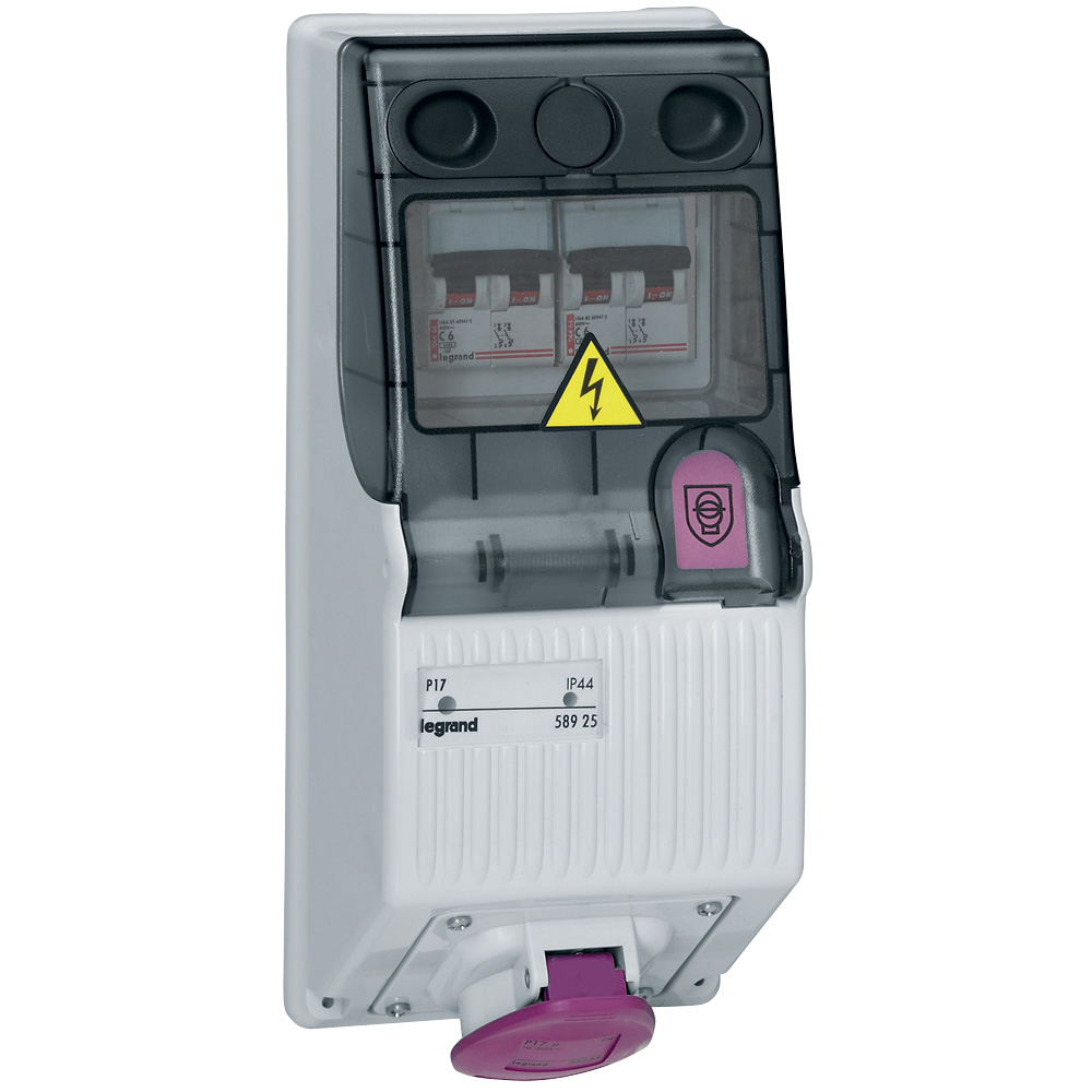 P17 Пан.с трансф. 220/24В 160ВА Выключатель автоматический в щит. роз.16А 2К 24В IP44 280х125 058925 Legrand