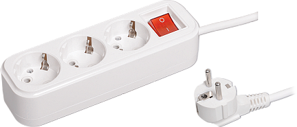 Удлинитель CLASSIC 3-местный, с выключателем, 1.5м, с заземлением, WYP11-16-03-02-ZK WYP11-16-03-02-ZK IEK