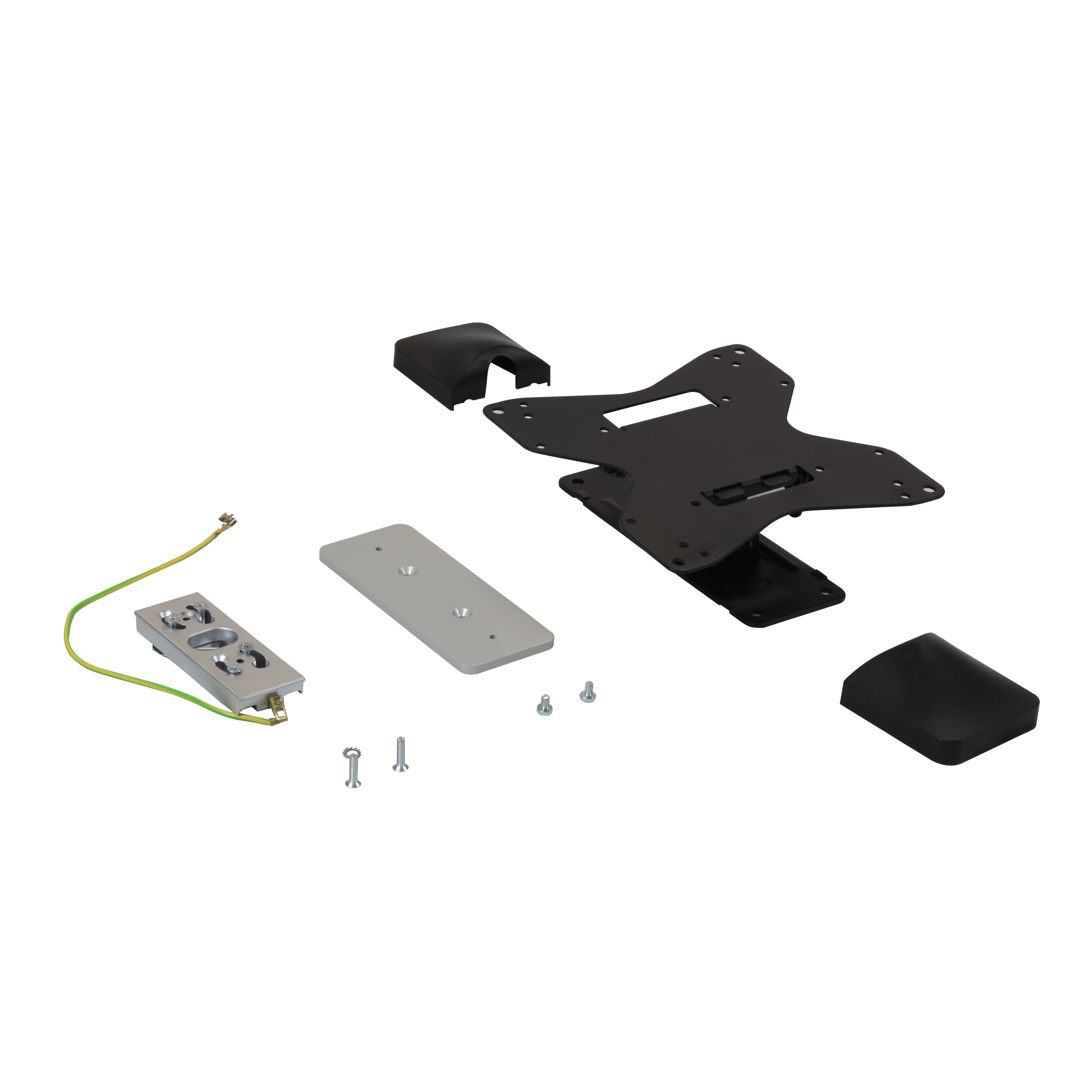 TV кронштейн экрана 66-107 см из стали (для Snap-On колонн), нагрузка 30 кг, цвет черный 653082 Legrand