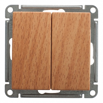 Переключатель 2-клавишный W59, скрытый монтаж, бук VS610-256-8-86 Schneider Electric