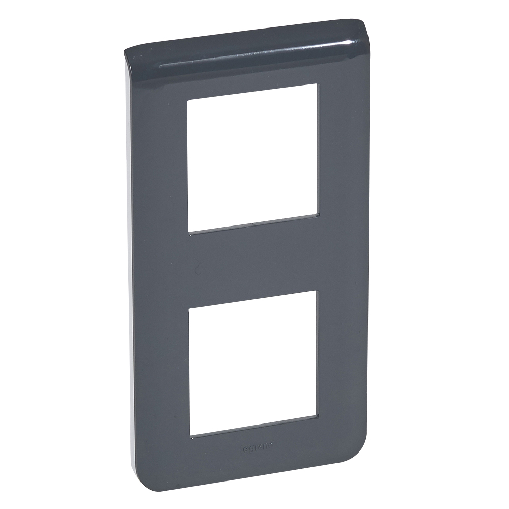 Рамка - Программа Mosaic - 2x2 модуля - вертикальная - антрацит 079062 Legrand