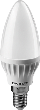 Лампа светодиодная 61 128 OLL-C37-8-230-6.5K-E14-FR 61128 ОНЛАЙТ
