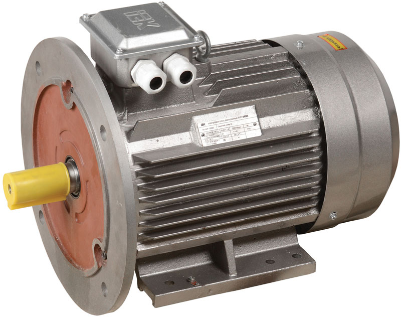 Электродвигатель асинхронный трехфазный АИР 132M8 380В 5,5кВт 750об/мин 2081 DRIVE DRV132-M8-005-5-0720 IEK
