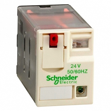 Реле 4 CO светодиод 24В переменного тока RXM4AB2B7 Schneider Electric
