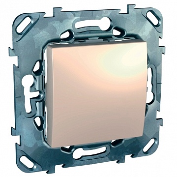 Переключатель 1-клавишный UNICA, скрытый монтаж, бежевый MGU5.203.25ZD Schneider Electric