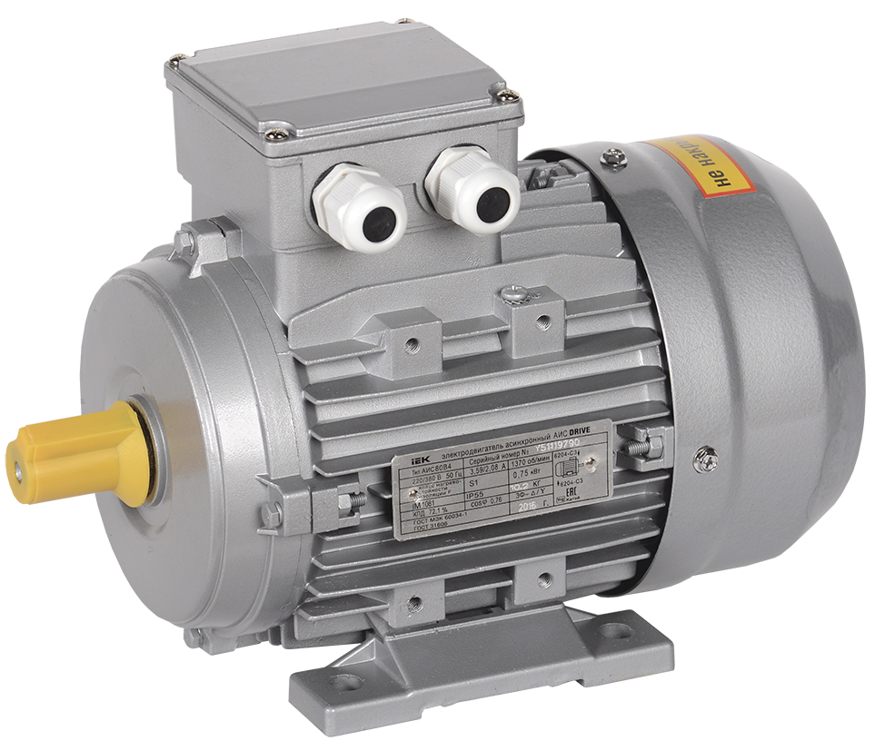 Электродвигатель асинхронный трехфазный АИС 90S6 380В 0,75кВт 1000об/мин 1081 DRIVE AIS090-S6-000-8-1010 IEK