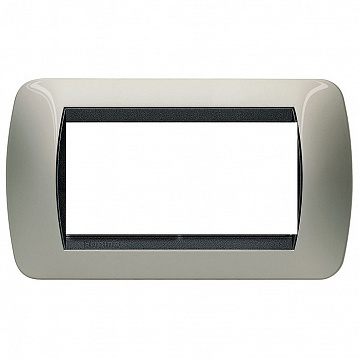 Рамка 4 модуля LIVING LIGHT, светлый титан L4804TC Bticino
