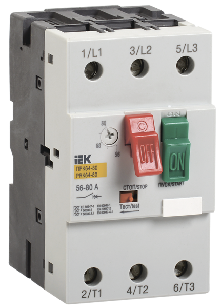 Пускатель ПРК64-40 In=40A Ir=25-40A Ue 660В DMS22-40 IEK