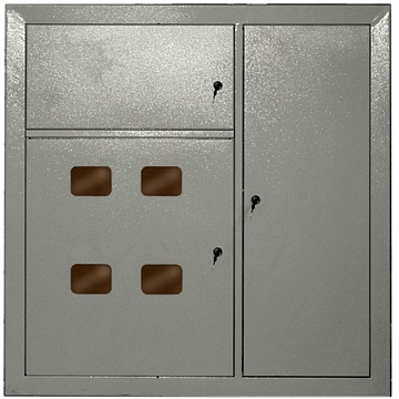 Этажный щит ЩЭ, мод., IP31, навесной, сталь, серая дверь, с клеммами код. MKM42-04-31 IEK
