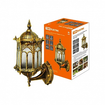 Светильник садово-парковый Ампир 60 Вт, вверх, шагрень/бронза Е27 SQ0330-0087 TDM