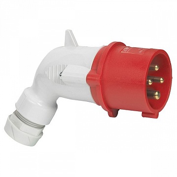 Вилка мобильная угловая 16А 3К+Н+З 380В, IP44 056458 Legrand