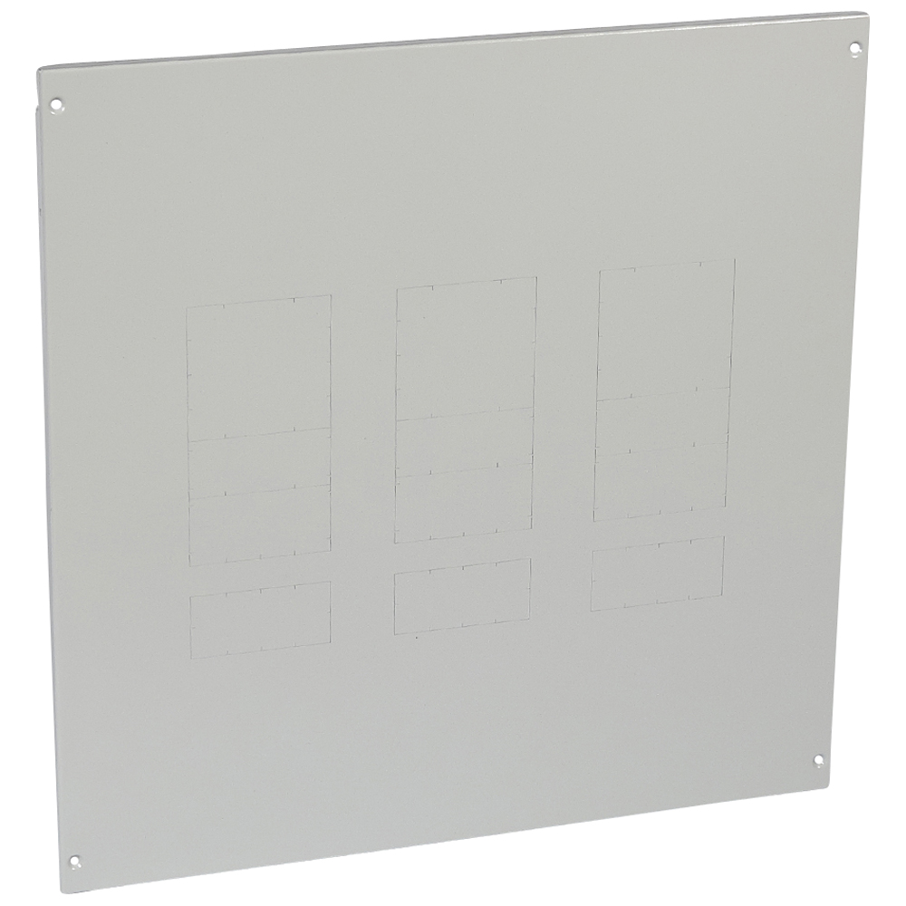 Металлическая лицевая панель XL³ 800/4000 - от 1 до 3 DPX 250 и 630 с УЗО - верт. монтаж - в. 600 мм - 24 модуля 020922 Legrand