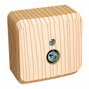 Розетка TV ОКТАВА, одиночная, желтый код. EAO10-K03-DC IEK