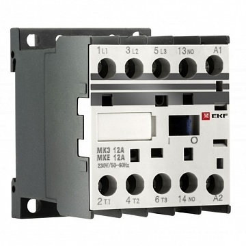 Контактор МКЭ 3P 12А 230/230В AC Mctr-s-12-230 EKF