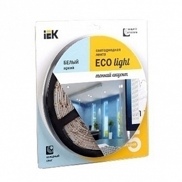 Лента LED 5м блистер LSR-3528G60-4.8-IP20-12V -eco LSR1-5-060-20-1-05 IEK