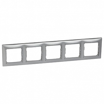Рамка 5 постов VALENA CLASSIC, алюминий 770155 Legrand