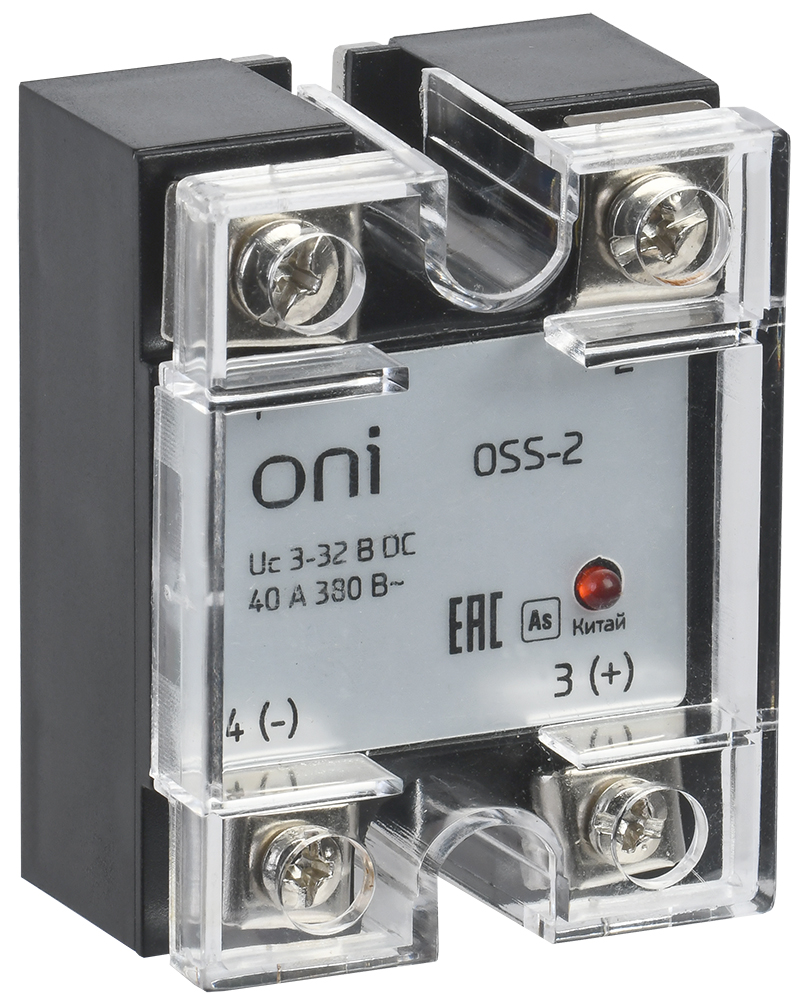Реле твердотельное OSS-2 40А 380В AC 3-32В DC ONI OSS-2-3-40-B IEK