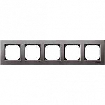 Рамка 5 постов MERTEN M-ELEGANCE, серый родий MTN403514 Schneider Electric