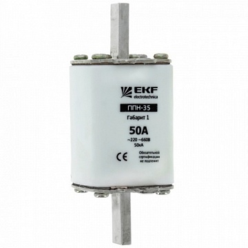 Плавкая вставка ППН-35 250/25А габарит 1 fus-35/250/25 EKF