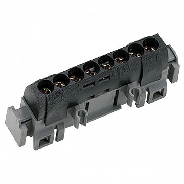 Клеммная колодка IP 2X - нейтраль - синяя - 8 x 1,5-16мм² - длина 75 мм 004842 Legrand