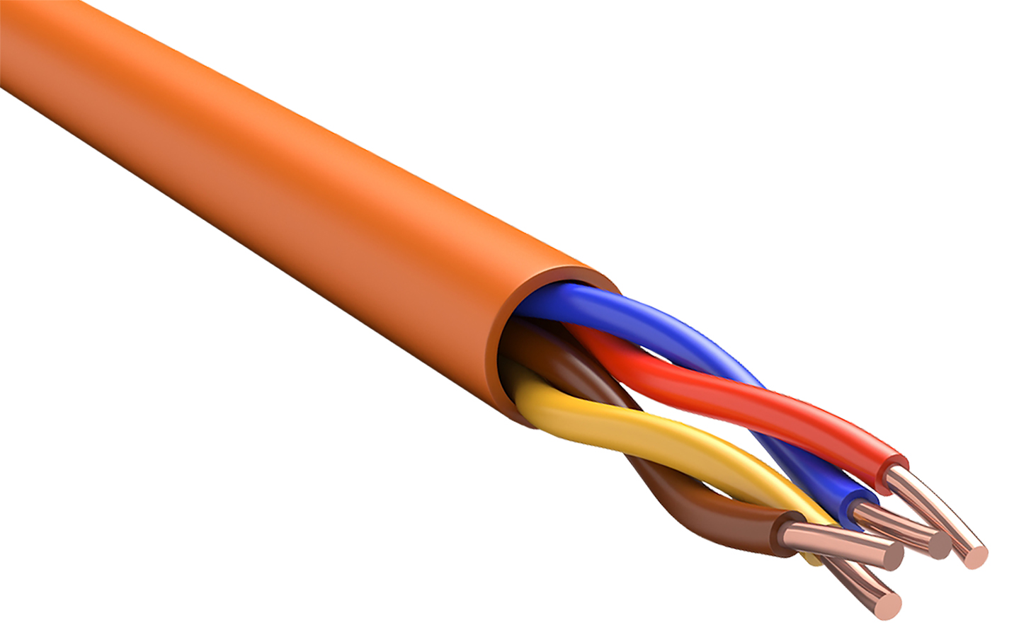 ITK Кабель огнестойкий КПСнг(А)-FRHF 2х2х0,75 оранжевый (200м) FR1-02-U-6407 IEK