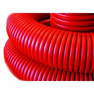 Труба двуст. гибкая, с протяж.,с соединит. муфтой, внеш.d=63мм²(черная) (упак. 50м) 121963A DKC