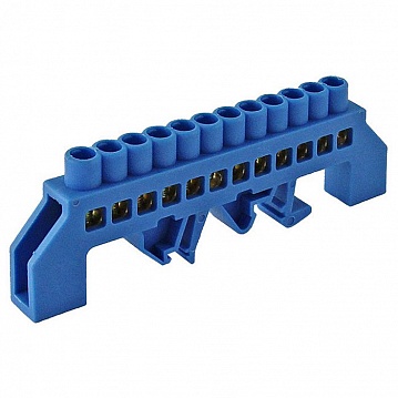 Шина N нулевая в изоляторе на DIN-рейку 8x12мм 12 групп SQ0801-0079 TDM