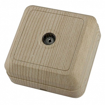 Розетка TV ЛАДОГА, одиночная, сосна SQ1801-0058 TDM