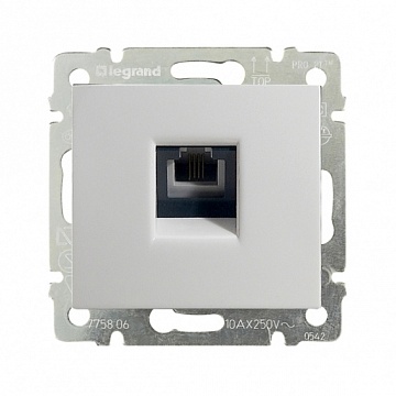 Розетка телефонная 1xRJ11 VALENA CLASSIC, белый 774438 Legrand