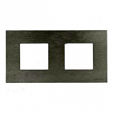 Рамка 2 поста ZENIT, стальной N2272 OX ABB