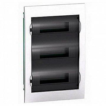 Распределительный шкаф Easy9 36 мод., IP40, встраиваемый, пластик, прозрачная дверь EZ9E312S2FRU Schneider Electric