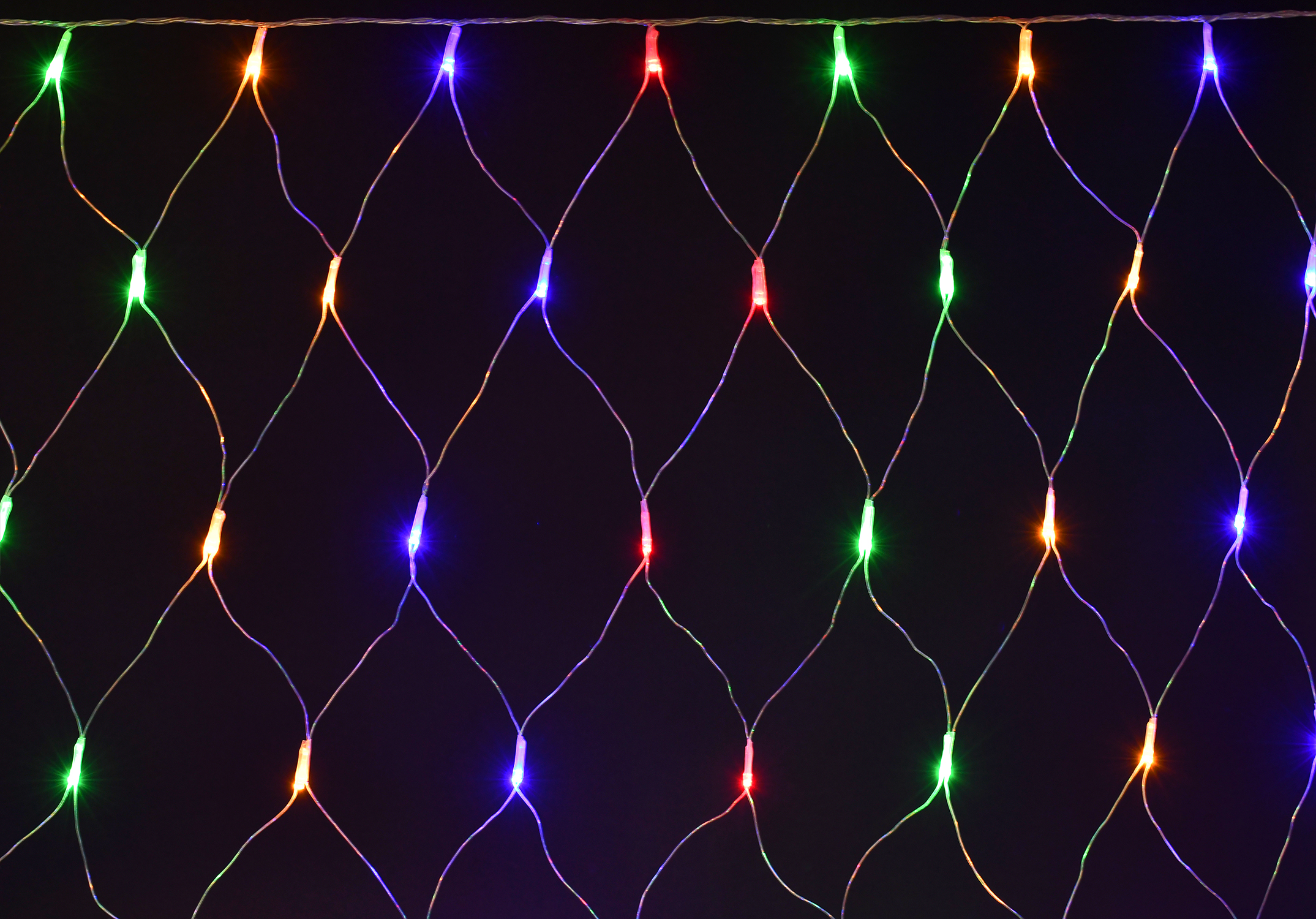LIGHTING Гирлянда сеть 1,5х1,5м 160 светодиодов RGB IP20 прозрачный шнур 3м 230В контроллер 8 сцен LGDB410-3-160-L1-T-S-44 IEK