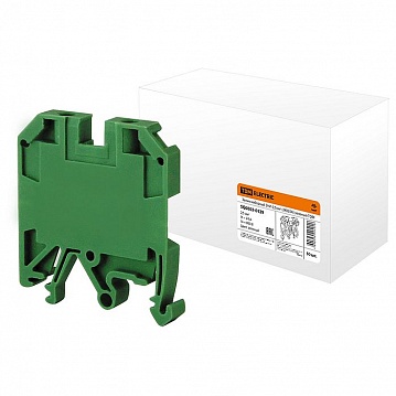 Проходная клемма с винтовым зажимом ЗНИ 2,5мм?, зеленый, SQ0803-0129 SQ0803-0129 TDM