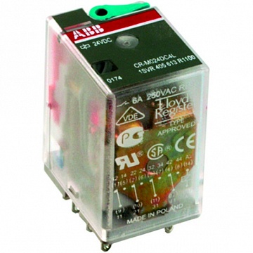 Реле CR-M024DC4 24B DC 4ПК (6A) 1SVR405613R1000 ABB