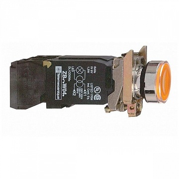 Кнопка Harmony 22 мм² 120В, IP66, Оранжевый XB4BW3535 Schneider Electric