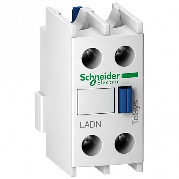 Дополнительный контактный блок 2НЗ фронтальный монтаж крепление с помощью винтовых зажимов LADN02 Schneider Electric