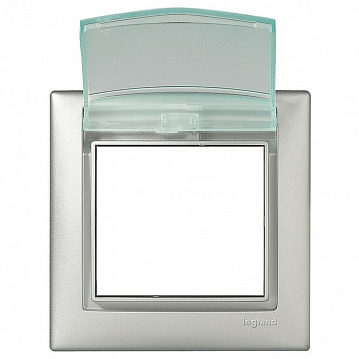 Рамка 1 пост VALENA CLASSIC, горизонтальная, алюминий 770150 Legrand