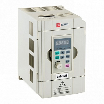 преобразователь частоты 0,4/0,75кВт 1х230В VECTOR-100 VT100-0R4-1B EKF