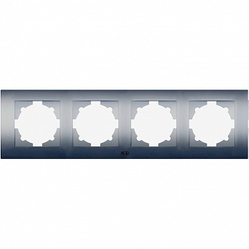 Рамка 4 поста COSMO, алюминий 612-011000-228 ABB