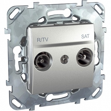 Розетка TV-FM-SAT, одиночная, алюминий MGU5.454.30ZD Schneider Electric