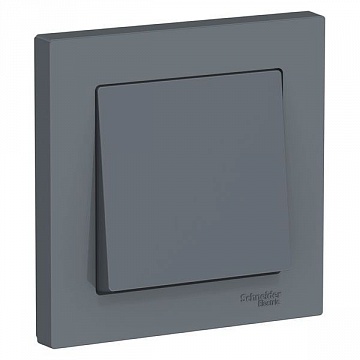 Выключатель 1-клавишный ATLASDESIGN, скрытый монтаж, грифель ATN000712 Schneider Electric