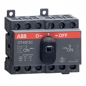 Реверсивный рубильник OT 16А 3P, фронтальное исполнение 1SCA104816R1001 ABB