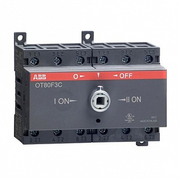 Реверсивный рубильник OT 125А 3P, фронтальное исполнение 1SCA105037R1001 ABB