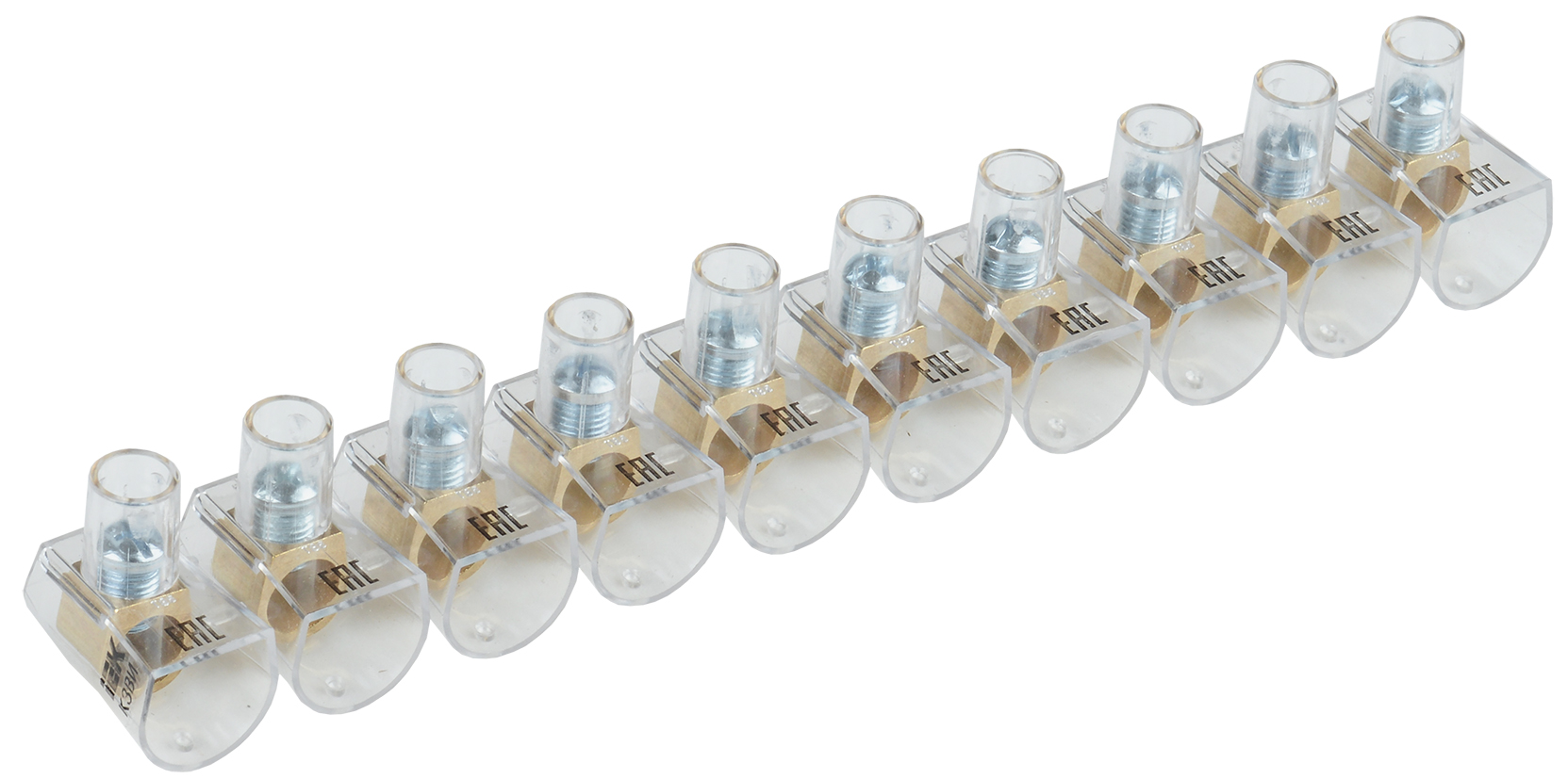 Зажим винтовой концевой изолированный КЗВИ 16мм2 (10x1) UZVK-16-10 IEK