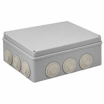 коробка распаячная КМР-050-043 пылевлагозащитная, 12 мембранных вводов, уплотнительный шнур (240х190 plc-kmr-050-043  EKF