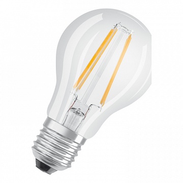 светодиодная лампа PARATHOM CL A 7W (замена 60Вт),филаментная,нейтральный белый свет(840), прозрачная 4058075817173 OSRAM