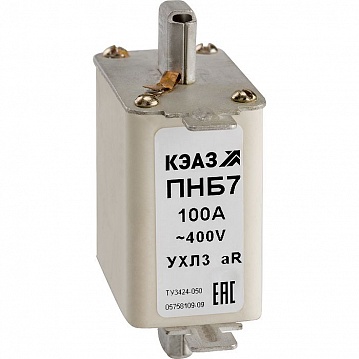 Предохранитель ПНБ7-400/100-80-63А-УХЛ3 110942 КЭАЗ