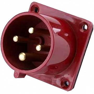 Вилка для скрытой проводки 624 3Р+РЕ 32А 380В IP44 В 26063DEK DEKraft