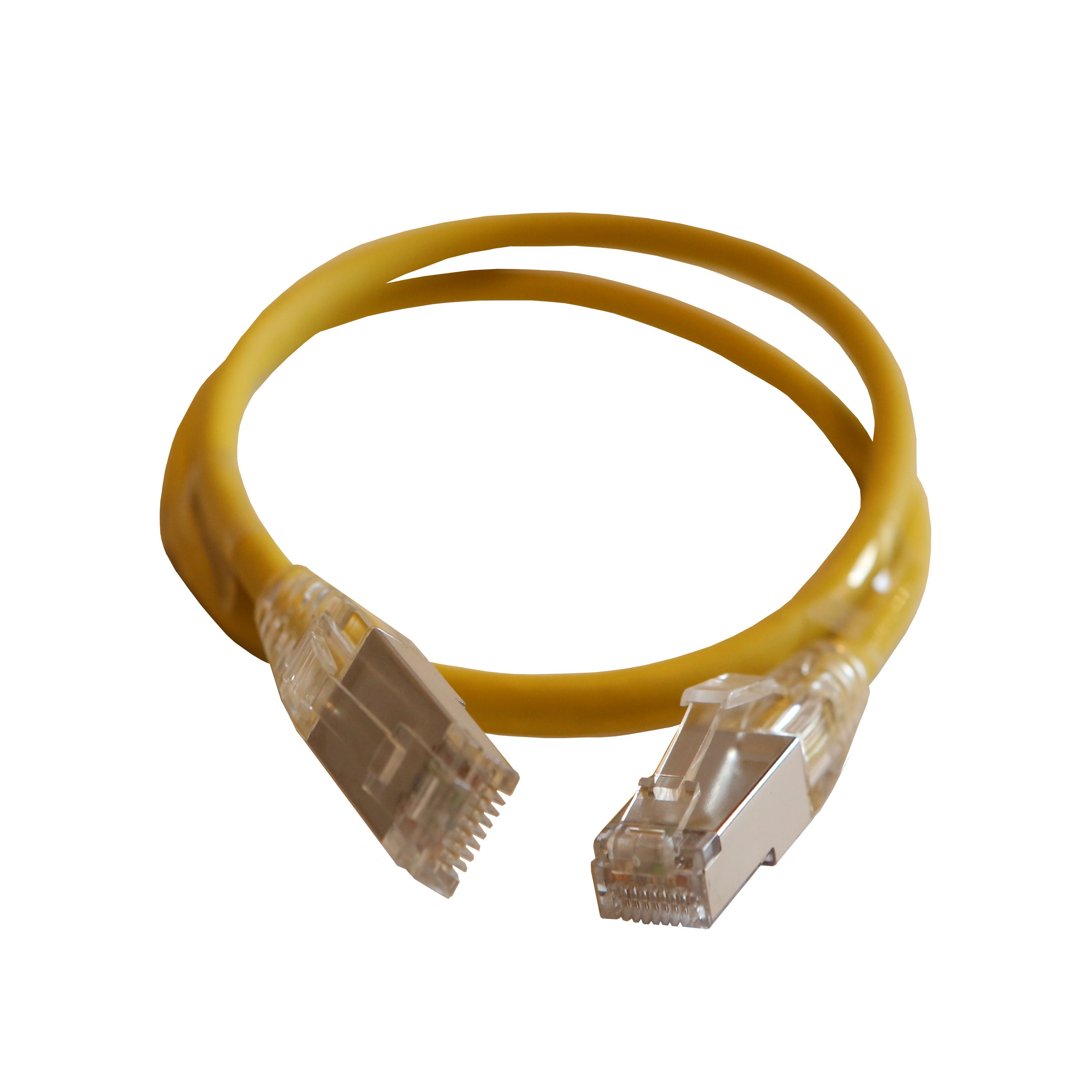 Шнур коммутационный HD RJ 45 - категория 6A - S/FTP - LSZH - экранированный - 0,5 м - желтый 051550 Legrand